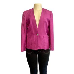 Vintage 60s Evan Picone Petites Purple Blazer Jacket Size S M 8, midcentury 60s